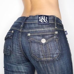 Rock & Republic Low-Rise Stretch Jeans - Sz 28 US